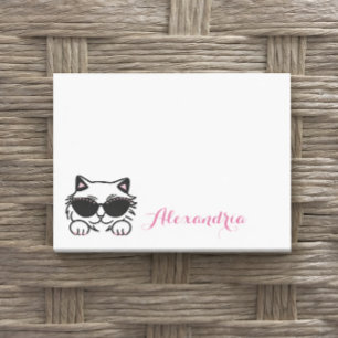Post-it® Lunettes de soleil Simple Cat Bling Personnalisées