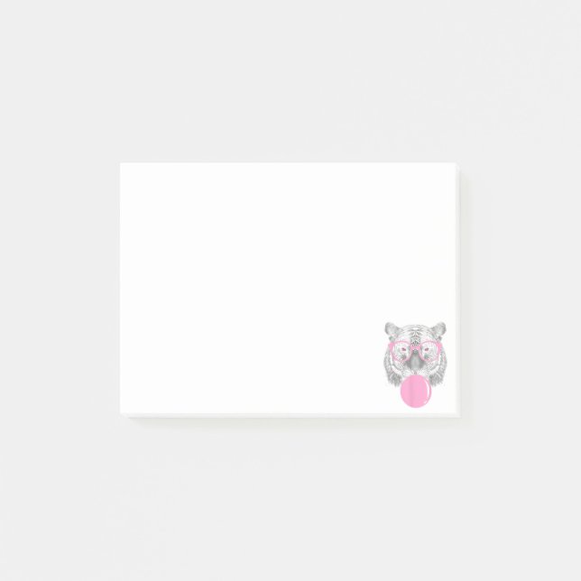Post-it® Lunettes de tigre pour femmes amusantes et gomme à (Devant)