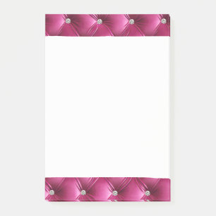 Post-it® Luxe Glam Girly rose Faux Velvet