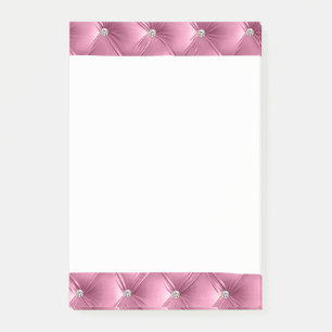 Post-it® Luxe Glam Girly Soft Rose Faux Velvet