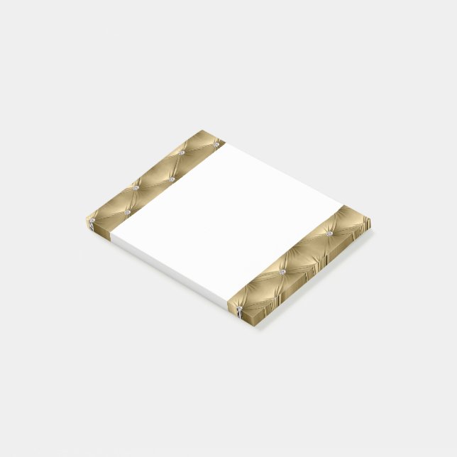 Post-it® Luxe Glam Soft Warm Gold Faux Velvet (Incliné)