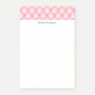 Post-it® Luxueux Motif en diamant verni rose
