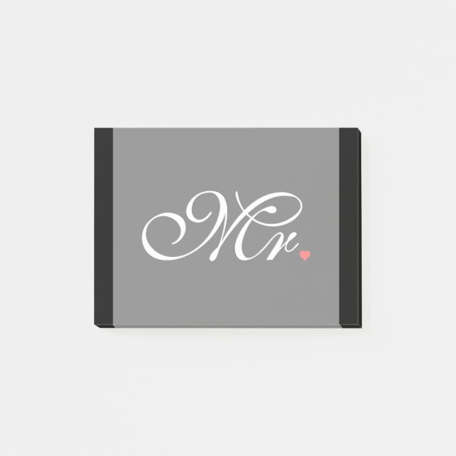 Post-it® M. Mari A Groom Ses Hers Nouvelles Mauvaises Maiso (Devant)