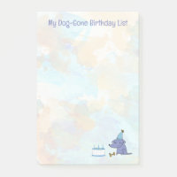 Ma liste d'anniversaire de chien Texte personnalis