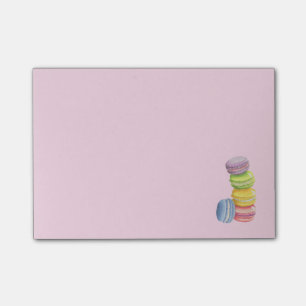 Post-it® Macarons Français Dessert dans Pastel Aquarelles