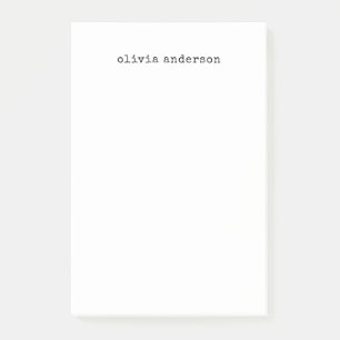 Post-it® Machine à écrire minimaliste   Vintage noir et bla