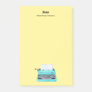 Post-it® Machine à écrire rétro personnalisée nostalgique