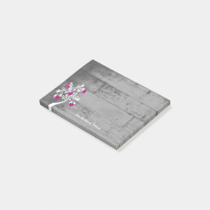 Post-it® Magenta Valentine Hearts Tree Notes personnalisées