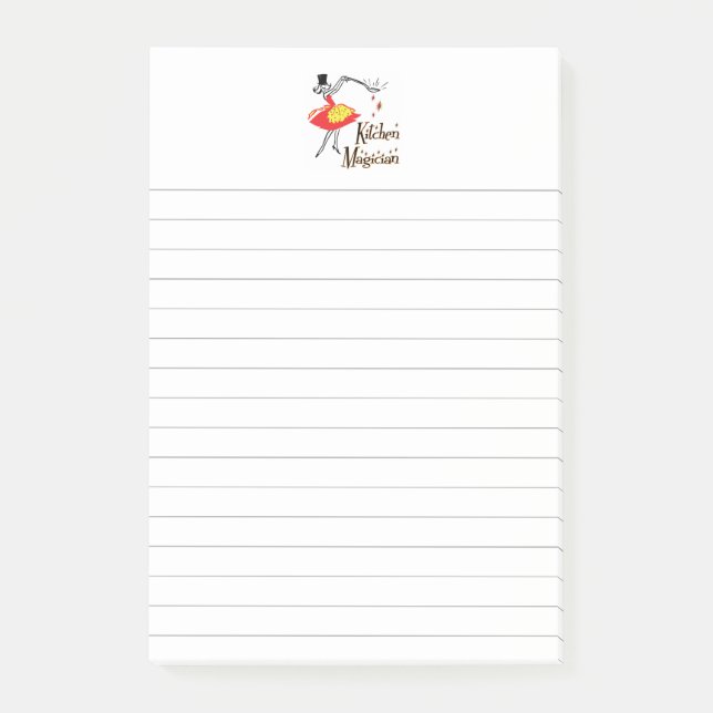Post-it® Magicien de cuisine Retro Linked Post it Notes (Devant)