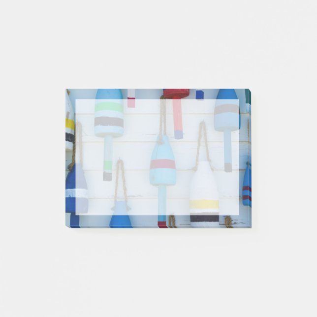 Post-it® Maine, Stonington, bouées décoratives de homards (Devant)