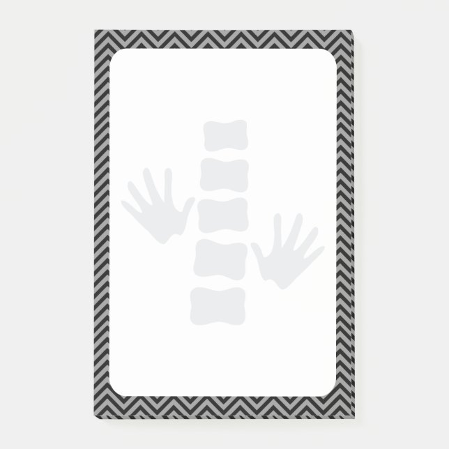 Post-it® Mains de chiropractie et notes de Courrier-it® de (Devant)