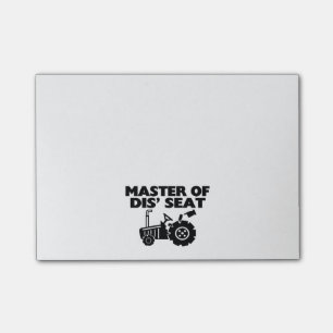 Post-it® Maître du tracteur de Seat du DIS