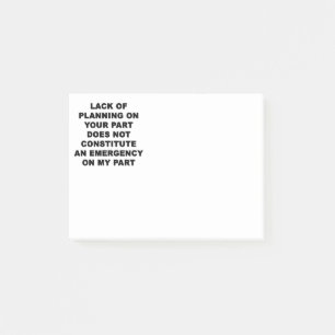Post-it® Manque de planification