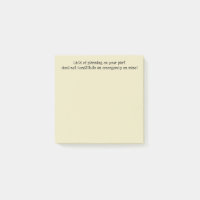 Manque De Planification Et Non De Jaune D'Urgence