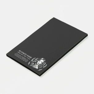 Post-it® Maquillage Artiste Coiffure Stylo moderne Noir Bla