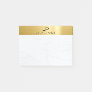 Post-it® Marbre d'or Elégant Simple Design moderne Plain