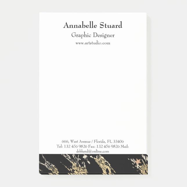 Post-it® Marbre noir (Devant)