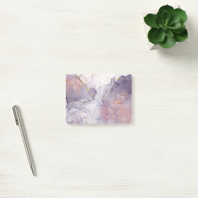 Post-it® Marbre violet et or (Bureau)