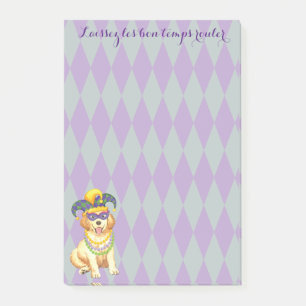 Post-it® Mardi Gras Golden Retriever