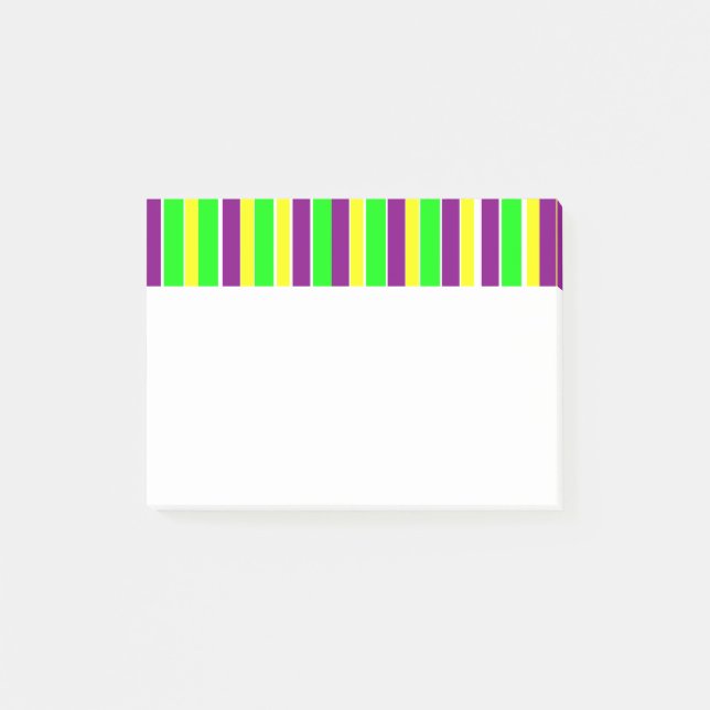 Post-it® Mardi Gras Stripes (Devant)