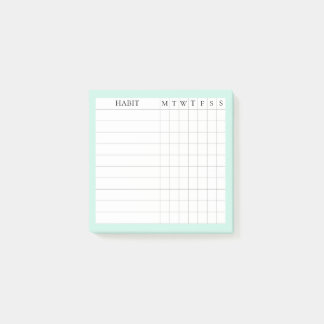 Post-it® Margaret Collection Habit Tracker dans Mint