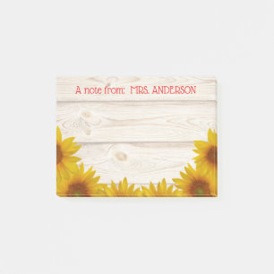 Post-it® Marguerites sur la note de Shiplap A du