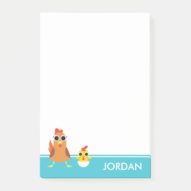 Post-it® Maria et bandit les poulets (Devant)