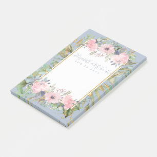 Post-it® Mariage Boho rose pâle