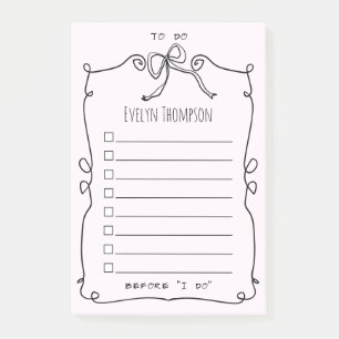 Post-it® Mariage de la liste des tâches