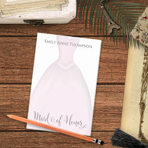 Post-it® Mariage Maid d'honneur Mignonne robe Vintage perso