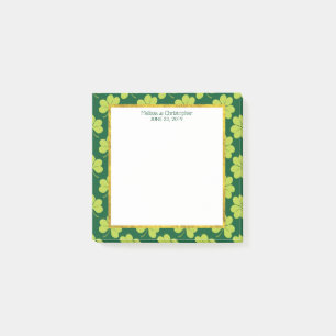 Post-it® Mariage Motif de Clover vert mignon
