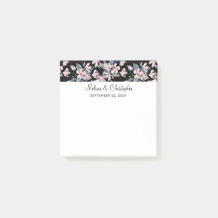 Post-it® Mariage Motif rose et gris Floral