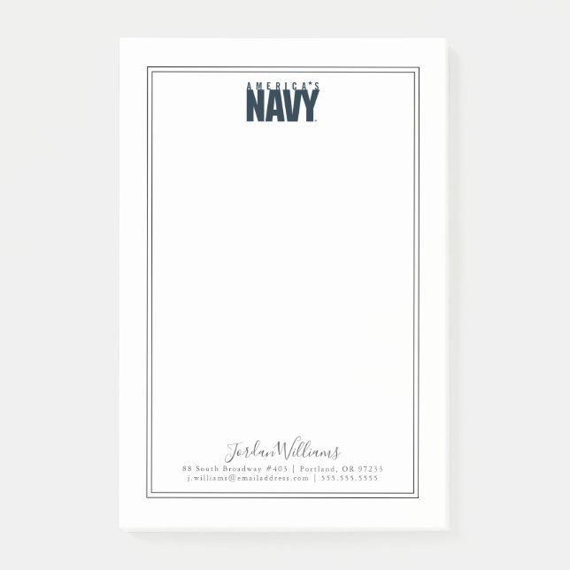 Post-it® Marine américaine | Marine américaine (Devant)