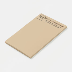 Post-it® Marque d'affaires sur la tête de lumière Brown lon