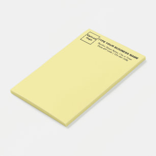 Post-it® Marque d'affaires sur le cap de Yellow Long