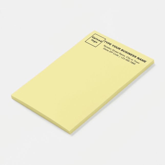 Post-it® Marque d'affaires sur le cap de Yellow Long (Incliné)