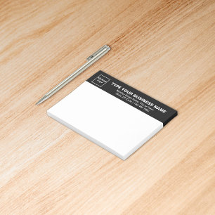 Post-it® Marque d'entreprise sur la tête noire du rectangle