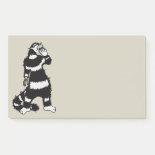 Post-it® Masque de crâne de chat bizarre gothique