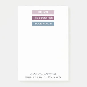 Post-it® Massage Thérapie Grilles modernes Ligne de balise