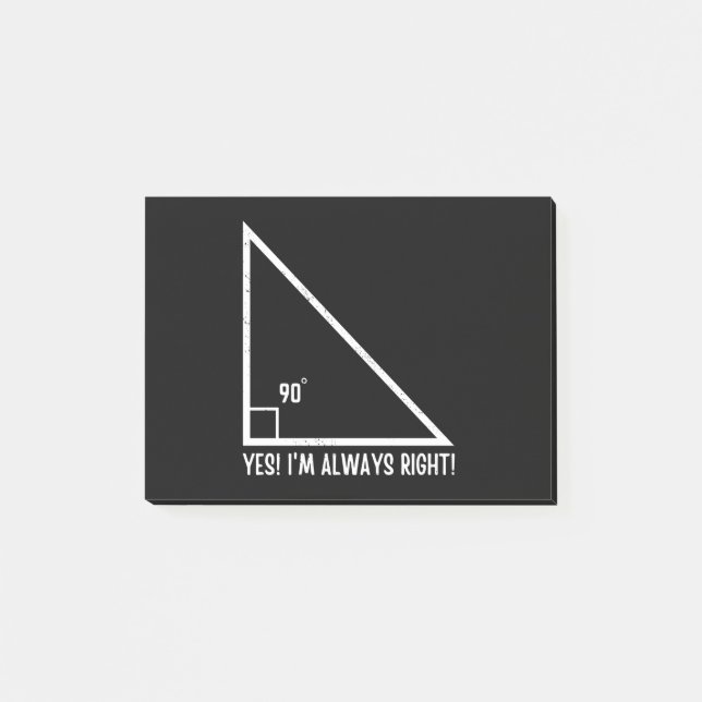 Post-it® Mathématiques / Mathématiques Professeur amusant (Devant)