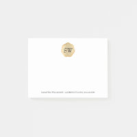 Médaillon d'or personnalisé Monogramme professionn