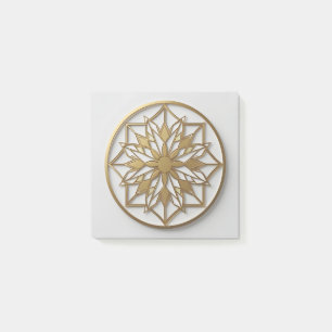 Post-it® Médaillon Mandala Doré   Cahier Élégant