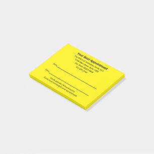Post-it® Médecin Rappel du Prochain Rendez-vous Jaune
