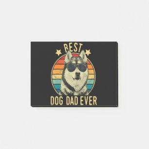 Post-it® Meilleur papa chien Cadeau pour papa husky sibér