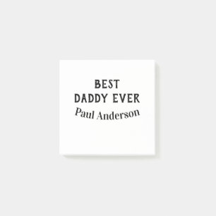 Post-it® Meilleur papa jamais nom lettre gras texte fête de