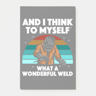 Post-it® Meilleur Welding Art Men Women Arc Welder Ir