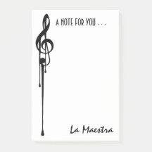 MELTPOINT WHITE Black G-Clef 'La Maestra' Personna