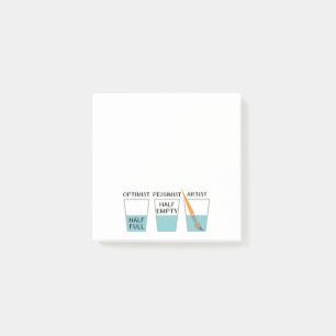 Post-it® Meme drôle à moitié plein en verre