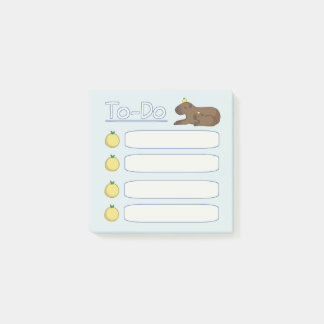 Post-it® Mémo de la liste des tâches Capybara