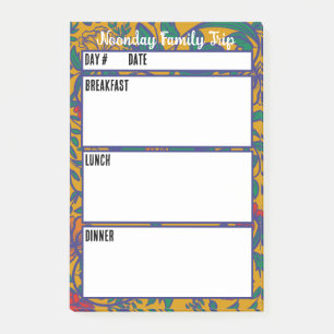 Post-it® Menu Camping Outil de planification des repas
